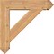 Ekena Millwork Traditional Arts and Crafts Smooth Bracket w/ Offset Brace, Western Red Cedar, 7 1/2"W x 32"D x 32"H BKT0806X32X32TRA03SWR - alternate 3